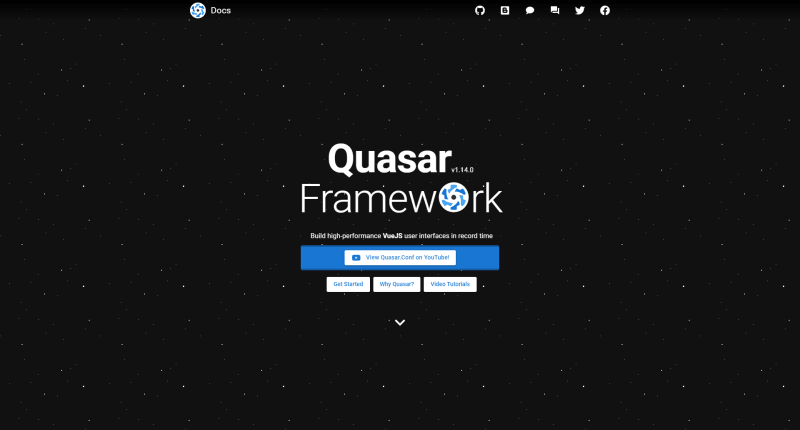 Quasar VueJS UI组件库